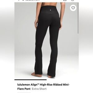 Lululemon Mini Flare Leggings